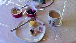 Homemade Clotted Cream and Scones [upl. by Nittirb229]