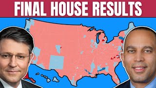 FINAL 2024 US House Results 5 Seat GOP Majority [upl. by Uthrop]