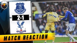 Everton 21 Crystal Palace  LIVE Match Reaction [upl. by Gnagflow772]