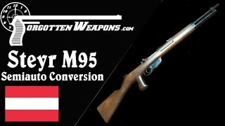 Steyr M95 StraightPull Semiauto Conversion [upl. by Angelika822]