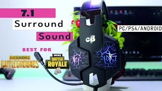 Cosmic byte Kotion Each G1500 71 gaming Headset Full review  Best Headphone For PUBG  July 2018 [upl. by Rutherfurd]