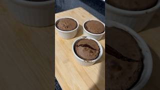 soufflé in airfryer 🍫 🤎 sufle dessert shorts [upl. by Jamill597]