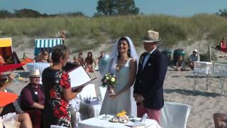 Hochzeit am Strand von Ahrenshoop am 20082015 [upl. by Annora]