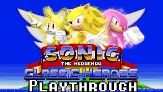 TAS Sonic Classic Heroes  Speedrun as Team Super Sonic [upl. by Yuu]