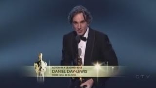 Daniel DayLewis winning Best Actor for There Will Be Blood [upl. by Izawa]