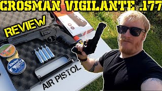 CROSMAN VIGILANTE REVOLVER REVIEW Co2 Air Pistol [upl. by Annecorinne]