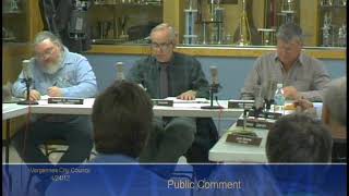 Vergennes City Council April 24 2012 [upl. by Annot]