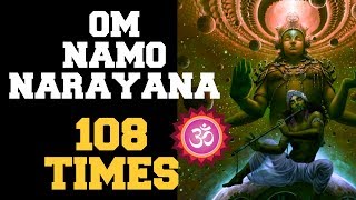 OM NAMO NARAYANA  108 TIMES  EXTREMELY POWERFUL TO OVERCOME PROBLEMS amp SUCCEED [upl. by Nonahs]