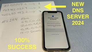 NEW DNS UNLOCK 2024 Remove icloud lock without owner Unlock Apple activation lock forgot password [upl. by Lleznod]