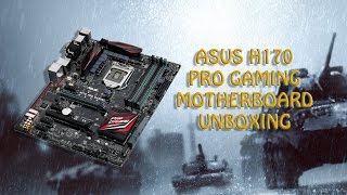 ASUS H170 PRO GAMING Motherboard Unboxing [upl. by Onaled]