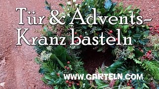 Türkranz bzw Adventskranz selbst basteln [upl. by Dalury]