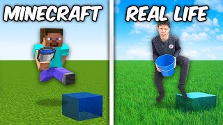 Ich teste Minecraft MLGs in Real Life [upl. by Tallbot]