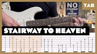 Led Zeppelin  Stairway to Heaven  Guitar Tab  Lesson  Cover  Tutorial [upl. by Wertz]