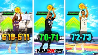 NBA 2K25 BEST JUMPSHOTS for 61073 BIG MAN BUILDS in NBA 2K25 BEST SHOOTING TIPS amp SETTINGS [upl. by Pine]