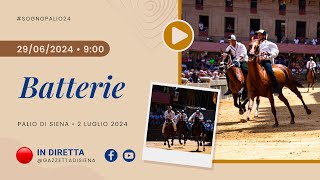 Batterie  Palio di Siena 2 luglio 2024  SOGNO PALIO [upl. by Niwdog]