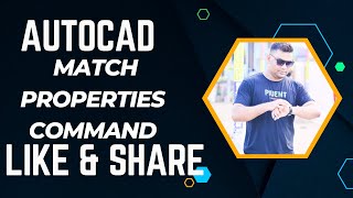 How to use Match Properties command in AutoCAD 2024 [upl. by Kappel]