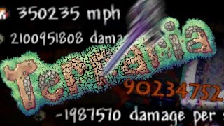 I Broke Terraria  Former World Records 350000 mph 4B DPS 90M damage in a single hit [upl. by Yaakov]