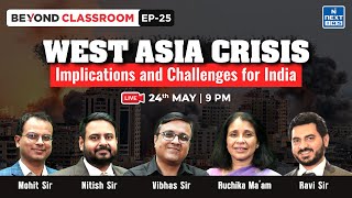 West Asia Crisis implications and challenges for India  Beyond Classroom  UPSC [upl. by Harlene]