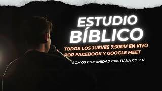 Estudio bíblico este y todos los jueves a las 730pm Facebook en vivo somoscomunidadcristianagosen [upl. by Errick]