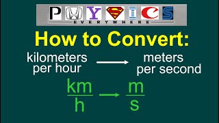 Converting kmh to ms EASY [upl. by Lindberg10]