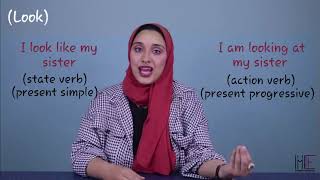 State Verbs and Actions Verbs شرح بالعربي [upl. by Kuhlman]