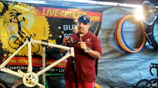 How to build a FIxie from Scratch Part 2 head set forks live4bikes [upl. by Ettenoj]