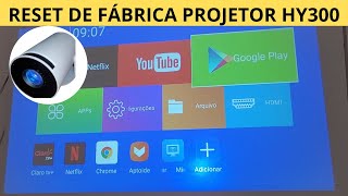 como resetar o projetor hy300 para os padrões de fábrica [upl. by Llennej]