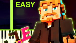 quotRising Kingdomquot  A Minecraft Original Music Video  EASY Piano Tutorial [upl. by Eissert]