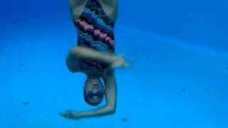 Synchronized Swimming Transition from Support Scull to Continuous Spin [upl. by Gherardo169]