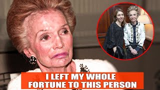 Dead At 85 Lee Radziwill Left Her Whole Fortune to Just One Person [upl. by Micheil36]