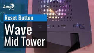 AeroCool Wave Mid Tower Case  How to Control the RGB Lighting with the PC LED Button [upl. by Alauqahs]