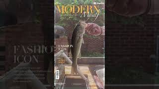 Fish as a model icon on a magazine ✨️ 😍 [upl. by Silrak]