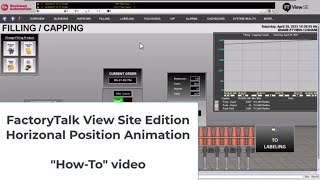 Building A Horizontal Position Animation In FactoryTalk View Site Edition [upl. by Guenevere792]