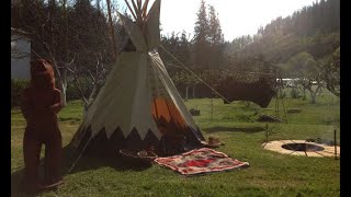 Construcción de un tipi  Bricomanía [upl. by Friedlander]