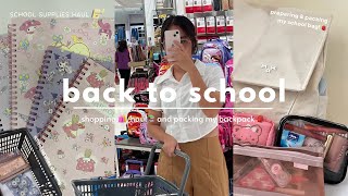 back to school prep📚 school supplies shopping🛍️haulpacking my school bag🎒 shs diaries ❀  ph [upl. by Aletha]