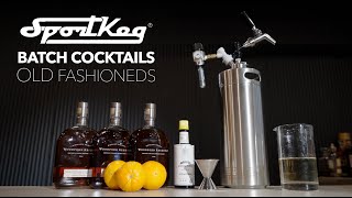 Batched Cocktails  Old Fashioned  Sportkeg 4 Liter [upl. by Wende]