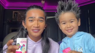 Bretman rock and ezekiel cute moments unboxing sonny Angel [upl. by Leiuqeze869]