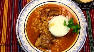 Frijoles Blancos Con Costilla De Cerdo Guatemala [upl. by Esereht]