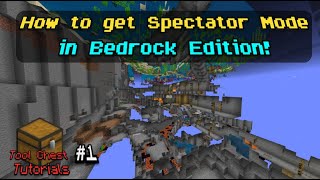 How to get Spectator Mode in Minecraft Bedrock Edition 116  Tool Chest Tutorials 001 [upl. by Amedeo]