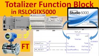 Logix5000 Totalizer Function Block in Studio5000  RSLogix5000 How to totalize analog input signal [upl. by Laurent639]