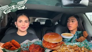 Wingstop Mukbang and Juicy QampA FtJulie Sofia [upl. by Baxie]