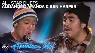 Alejandro Aranda sing quotThere Will Be A Lightquot in The AllStar Duets on American Idol 2019 [upl. by Ailecra]