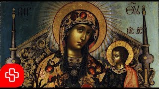 Greek Byzantine orthodox chant Agni Parthene Αγνή Παρθένε Lyric Video [upl. by Iow134]