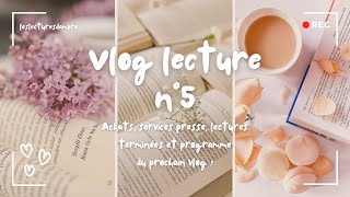 Vlog littéraire n°5  Achats services presse lectures terminées et programme du prochain vlog  📚 [upl. by Enortna663]