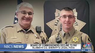 Klamath County Board of Commissioners decline to pay Sheriffs legal fees [upl. by Edas]