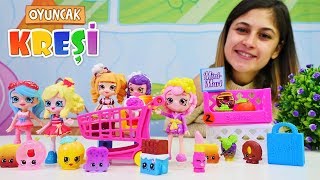 Oyuncak kreşi Ayşe ve Shopkins minimarkette alışveriş öğreniyorlar [upl. by Atinar]