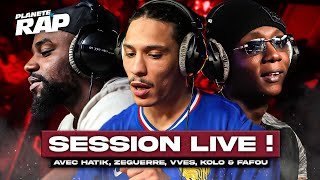 SESSION FREESTYLE avec Hatik Zeguerre VVES Kolo amp Fafou  PlanèteRap [upl. by Byrle]