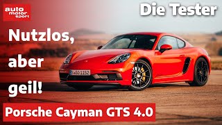 Porsche 718 Cayman GTS 40 Völlig nutzlos aber leider geil  Test  auto motor und sport [upl. by Hannahs]