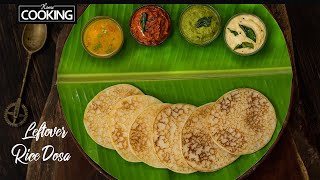 Leftover Rice Dosa  Instant Dosa Batter  Breakfast Recipes  Spongy Dosa  Leftover rice recipes [upl. by Gilson]