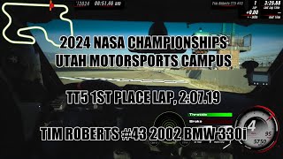 2024 NASA Championships UMC Outer TT5 Tim Roberts 1st Place Lap [upl. by Mechelle]